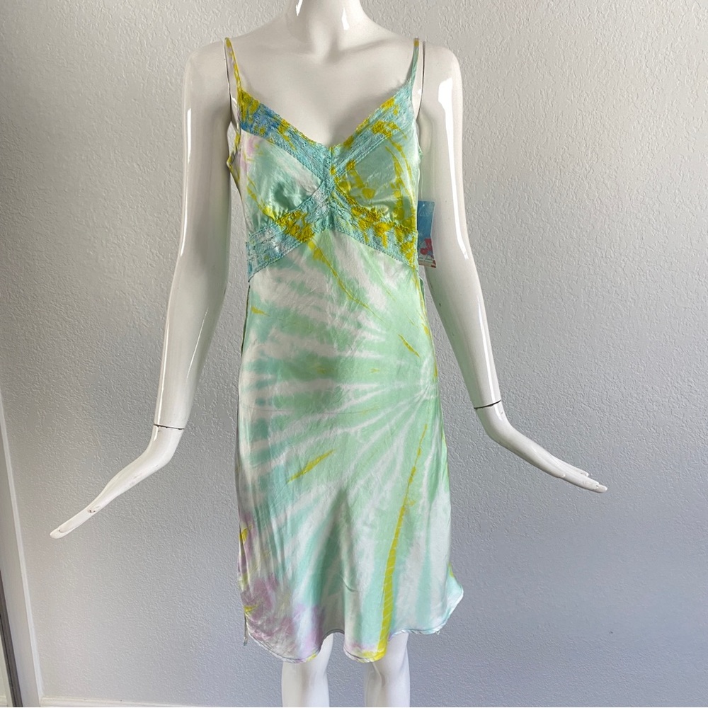 Claire Pettibone multi color silk dress